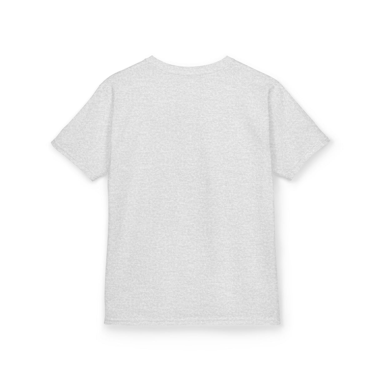 Too Cute to Spook Ghost Kids Halloween T-Shirt in Ash, back