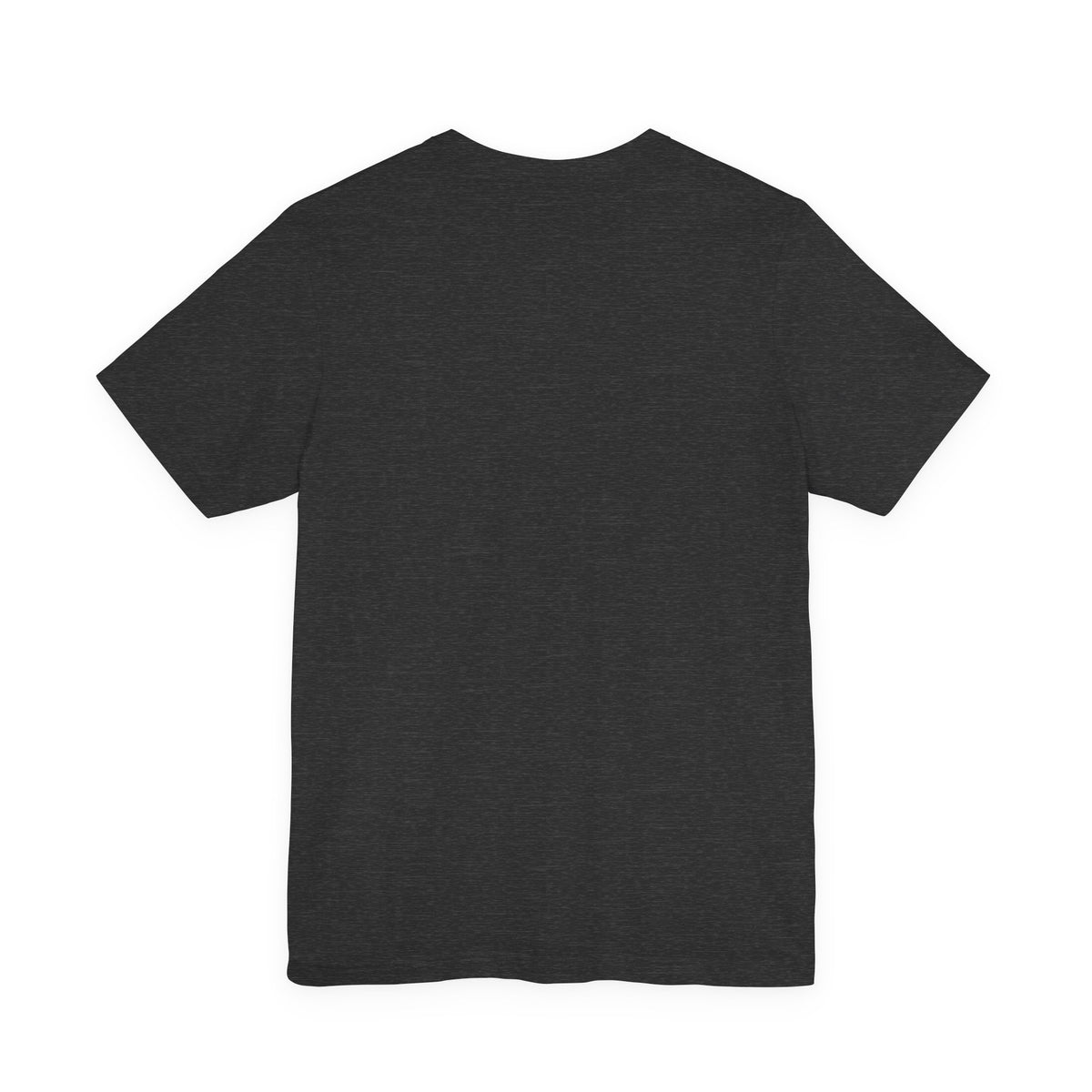 Head Witch Black Cat Halloween T-Shirt for Adults in Dark Grey Heather, back