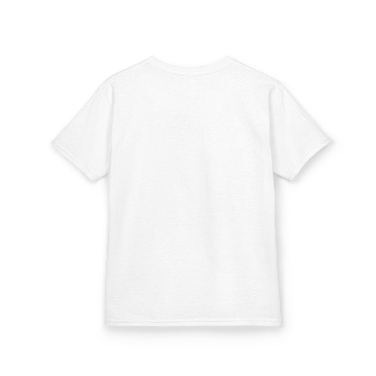 Too Cute to Spook Ghost Kids Halloween T-Shirt in White, back