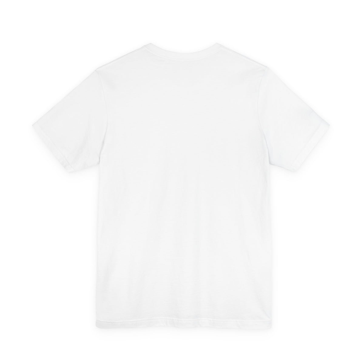 The Wizard Black Cat Halloween T-Shirt for Adults in White, back