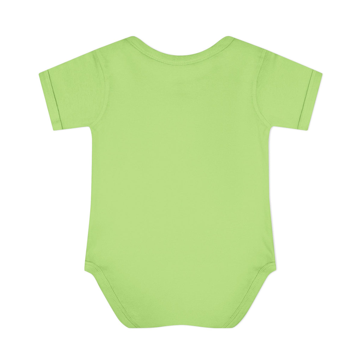 Undead-orable Zombie Kitten Baby Halloween Bodysuit in Key Lime, back